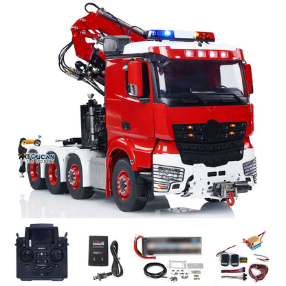 TOUCAN RC HOBBY  8x8 1/14 RC Hydraulic Crane Tractor Truck Fly Jib Remote Control Cars Model