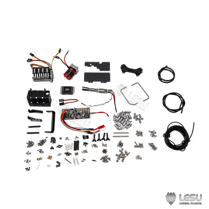 TOUCAN RC HOBBY LESU 44023 1/14 Metal RC Off-Road All-Terrain Light Truck Car Remote Controller and Receiver 3 Speed Transmission Smoke Unit Light Sound System