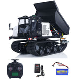 Fast  Free Shipping Metal 1/14 RC Hydraulic Crawler Dump Truck T14R Radio Controlled Tracked Tipper RTR Construction Vehicle ST8