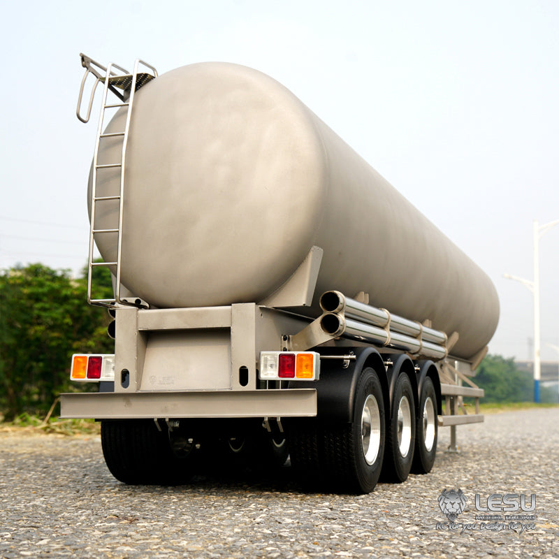 TOUCAN RC HOBBY LESU Metal 40Feet Oil Tank Gas-tanker Semi Trailer 1/14 RC Tractor Truck Model