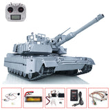 1:16 RC Military Tank 3918 Full Metal Abrams M1A2 TUSK II Ready to Run Track Car Electronic Model 360 Degree Rotating Smoke