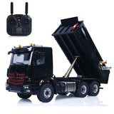 6x6 Metal Chassis Gearbox 1/14 RC Hydraulic Dump Truck 3348 Radio Controlled Tipper Differential Axle Light Sound HotRC Radio