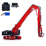 In Stock CUT 1/14 K970-300 Metal RC Hydraulic Excavators Model Remote Control Demolition Machine 5048 Brushless Motor CNC Alloy Chassis