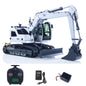CUT 1/14 Scale 914 Metal RC Hydraulic Excavator 5-ways Valve Remote Control Digger ST8 Radio Controller Model for Hobbyists
