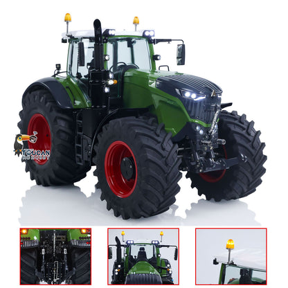 In Stock TOUCAN RC HOBBY LESU Metal 1/14 RC Tractor Truck AOUE 1050 4x4 Hydraulic Farm vehicle K500 Seedbed Pre-sowing Soil Preparation Planter Plough Light Sound