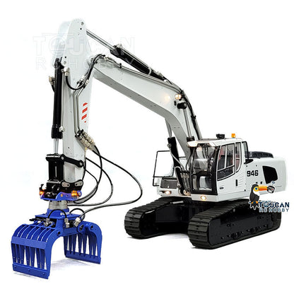 MTM-BA-946 1/14 Metal Hydraulic RC Crawler Excavator Standard 2-Section Boom w/Hydraulic Grab & 3 Attachments PNP No Battery