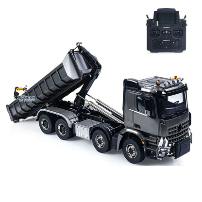 Toucanhobby G88 8*8 1/14 RC Hydraulic Roll On Off Dumper Construction Vehicle Differential Lock Axle 3Speed Transmission for Modeler