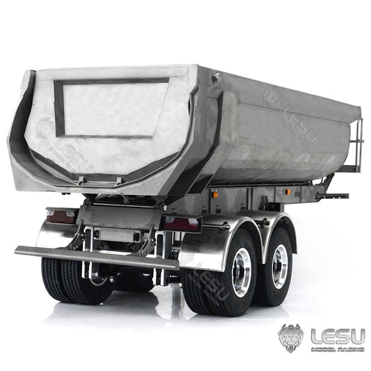 TOUCAN RC HOBBY LESU 1/14 Metal RC Hydraulic Lifting Semi-tipper Model with A0006 Electric Legs for RC Tractor Truck DIY Builders Backyard Fun
