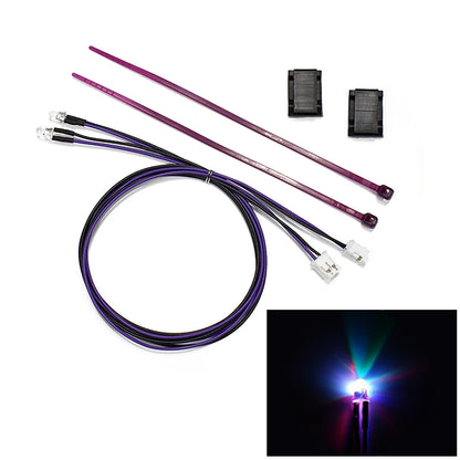 3mm Kunststoff LED-Licht Warnlampe Perle 2,3 V-3 V für DIY TAMIYA 1/14 RC Traktor LKW Lader Crawler Off Road Auto Modell Spielzeug Teil