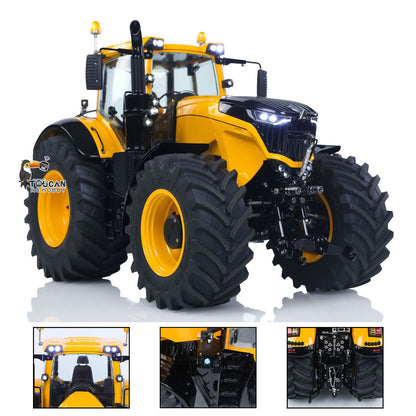 In Stock TOUCAN RC HOBBY LESU Metal 1/14 RC Tractor Truck AOUE 1050 4x4 Hydraulic Farm vehicle K500 Seedbed Pre-sowing Soil Preparation Planter Plough Light Sound