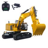 TYMX 390F Metal 1/8 RC Hydraulic Excavator Heavy Duty Construction Vehicles Models FlySky ST8 Remote Controller for Indoor Play