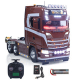 TOUCAN 1/14 Remote Control Tractor Truck 770S 3Speed 6x2 Metal Chassis Axle Lock RC Lorry Vehicle Flysky ST8 Radio RTR Model