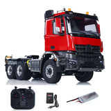 RTR 1/14 RC Tractor Truck Radio Battery Metal NO Lock Differential Axles 2Speed Gearbox 6*6 Lorry Car Model for TAMIYA Trailer