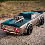 RC Drift Car Q142 1/16 2,4G Fernbedienung 4WD High Speed Muscle Car 35km/h RTR Fahrzeug Bürstenmotor LED Angel Eyes Batterie