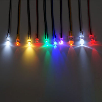 3mm Kunststoff LED-Licht Warnlampe Perle 2,3 V-3 V für DIY TAMIYA 1/14 RC Traktor LKW Lader Crawler Off Road Auto Modell Spielzeug Teil