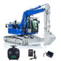 CUT 1/14 Scale 914 Metal RC Hydraulic Excavator 5-ways Valve Remote Control Digger ST8 Radio Controller Model for Hobbyists