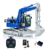 CUT 1/14 Scale 914 5-ways Radio Control Hydraulic Excavator Valve Metal Remote Control Earth Digger Hobby Model RTR Machine ESC Servo Motor