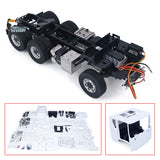 1/14 Scale 6x6 Remote Control Tractor Car 2-speed Transmission RC Truck Metal Chassis