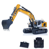 1/14 Scale Metal Hydraulic RC Excavator 945 Remote Control Painted Trucks Model W/ PL18EV Radio Light Motor Servo
