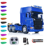 1/14 6X4 RC Tractor Truck Pianted Assembled Remote Control Electric Equipment Toy Car Hobby Model Sound Light Optional Verison