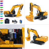 Pre-order 1/12 RC Hydraulic Heavy Excavator 395F Metal Remote Control Digger Finished Model 1.0L Dual Pump Paladin PL18EV LITE Radio