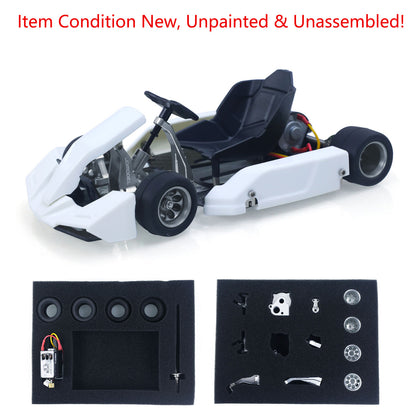 KIT JDM 298A 1/10 4x2 RC Go-Kart Unlimited DIY Model Vehicle Remote Control Electric Racing Car Motor No Battery for Adult