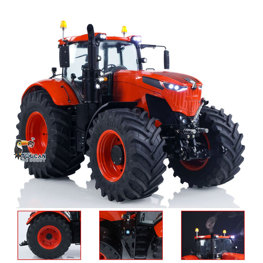TOUCAN RC HOBBY 90% Metal LESU 4x4 1/14 RC Hydraulic Tractor RTR Model AOUE 1050 Radio Controlled Farm Truck PL18EV Lite Upgrade Smoking Sound