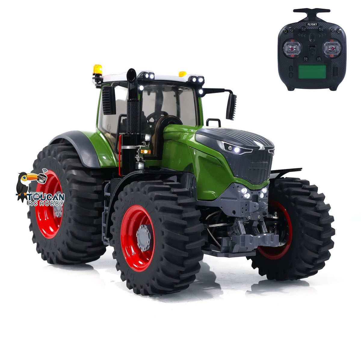TOUCAN RC HOBBY LESU 1/16 4X4 1050 RC Tractors Metal Chassis Ready to Run Car Differential Lock Model FrSky ST8 ESC Servo Motor DIY Vehicle