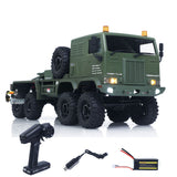 Fast Free Shipping 1/18 Remote Control Military Truck 8X8 All Wheel Steering Electric RC Off Road Vehicle Model 2Speed Gearbox RTR Metal Chassis