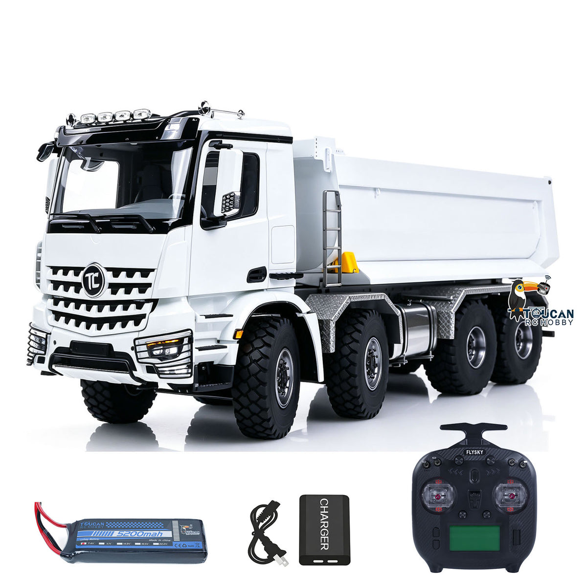 TOUCAN RC HOBBY In Stock 8*8 1/14 MD 3363 RC Hydraulic Dumper Construction Vehicle Brushless ESC Motor Model for Outdoor Play