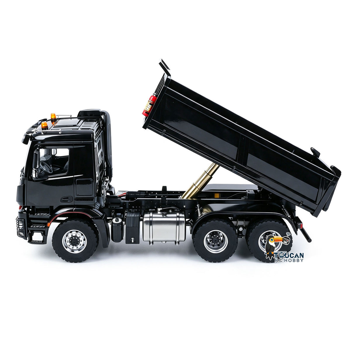 €80 OFF 11.11 BIG SALE MODO 6X6 Metal Chassis 3348 RC Hydraulic Dumper 1/14 Radio Controlled Tipper NO Lock Light Sound Radio Battery Construction Truck RTR