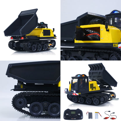 TOUCAN RC HOBBY Fast  Free Shipping 1/50 T14R Panther RTR Electric RC Crawler Dump Truck Construction Vehicle Tracked Tipper Finished Model Toys Lights Sounds Unit