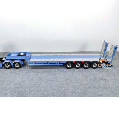 5-Achsen-Metall-Sattelauflieger für 1/14 RC-Sattelzugmaschinen, ferngesteuerte Muldenkipper, Baufahrzeuge, DIY-Hobbymodelle, lackiert