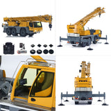 Eyewhale 1/14 RC Hydraulic Crane D1050 2.4G Metal Remote Control Construction PL18EV Radio Realistic Light Sound System