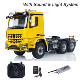 RTR 1/14 RC Tractor Truck Radio Battery Metal NO Lock Differential Axles 2Speed Gearbox 6*6 Lorry Car Model for TAMIYA Trailer