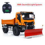 1/14 RC Hydraulischer Muldenkipper 4x4 Metall Fernbedienung Kipper Auto Schneeschaufel mit Hydrauliksystem Sound &amp; Light System Lackiert