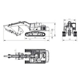 NEUES PRODUKT! Super Frog Metal 1/14 RC Hydraulikbagger E400 Standardtyp Ferngesteuertes Baggermodell 3 Pumpen 4-Kanal-Ventil Frsky X14 Radio