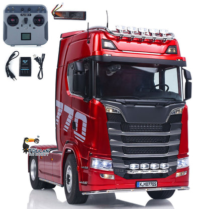 TOUCAN RC HOBBY 1/14 KABOLITE 100 4X2 Remote Control Tractor Truck 770S RC Construction Vehicle RTR Model Light System 2Speed Transmission Differential Locks