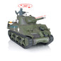 Henglong 2.4G 1/16 TK7.0 Plastic USA M4A3 Sherman 3898 RTR RC Tank with Barrel Recoil BB Infrared Combat Smoke Light Sound Metal Barrel