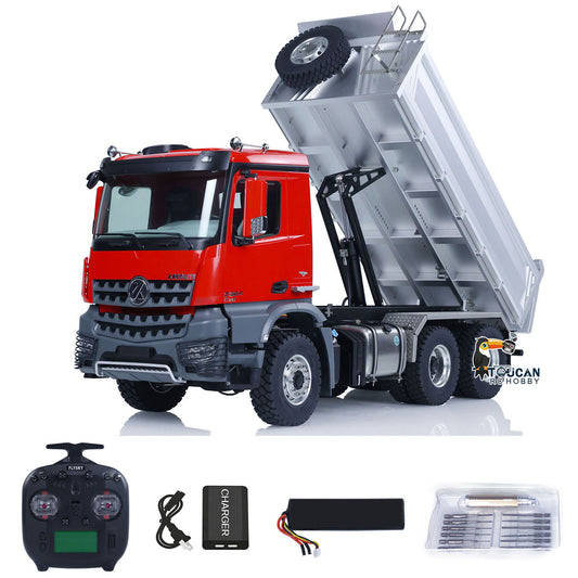 TOUCAN RC HOBBY Kabolite K3364 1/14 6*6 Metal RC Hydraulic Dumper Remote Control Construction Vehicle 2-Speed Transmission for Adults Modeler