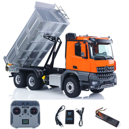 €80 OFF 11.11 BIG SALE 1/14 Kabolite 5702 RC Construction Dump Truck 6x6 Remote Control Tipper Vehicle Electric Lift Bed 2-Speed Gearbox Light Sound