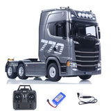 RTR HUINA 1/18 Remote Control Tractor Truck SC 770S 1501 6X4 Plastic RC Lorry Car Lights Sound System Assembled Finished Model