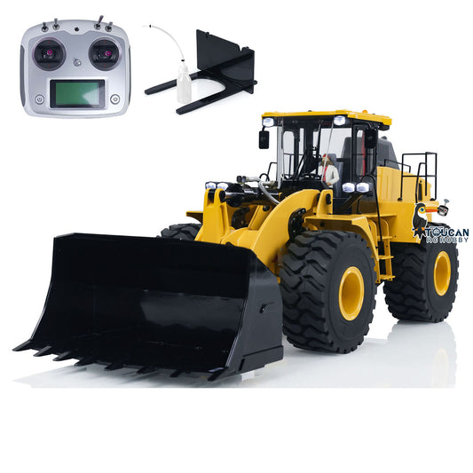 Metall 1/14 470 RC Hydrauliklader Fernbedienung Baufahrzeug Modell ESC Motor Lichter Sound Pumpe Flysky I6S W/O Batterie WA470 