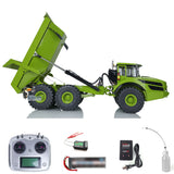 XDRC 1/14 Maßstab 6*6 Metall Hydraulische Hebe RC Knickgelenkter LKW Kipper RTR Automodell Licht Sound Batterie Ladegerät Motor