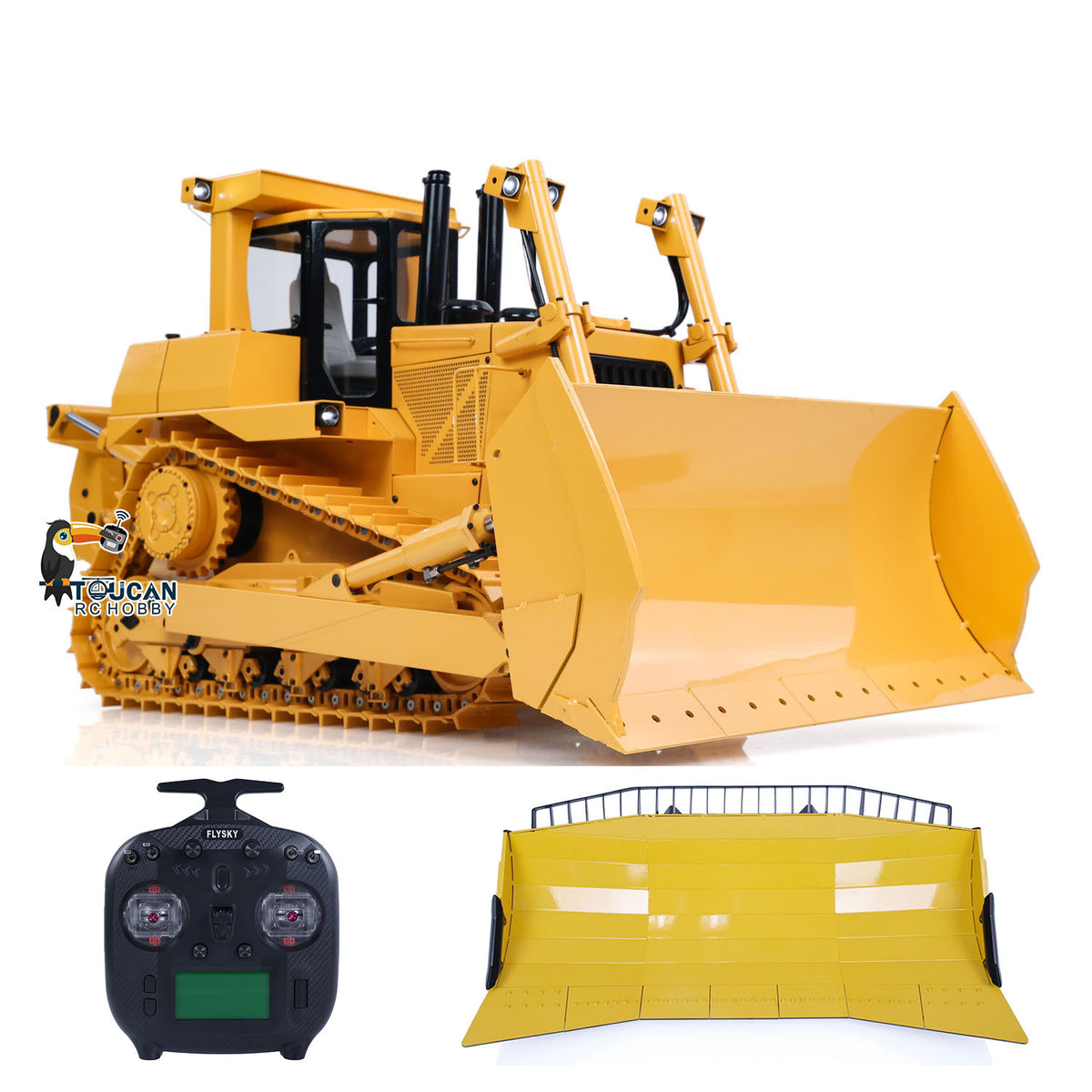 JDModel 1/14 MetalHydraulic RC Bulldozer Ferngesteuerte Baufahrzeuge DXR2 mit verbessertem Klingenmodell