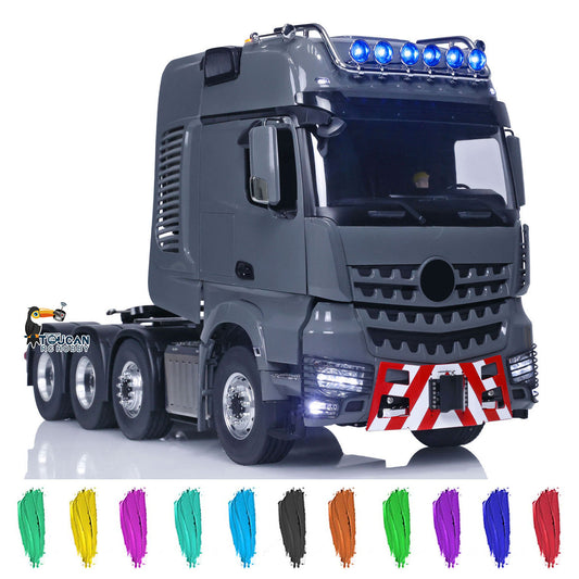 In Stock TOUCAN 1:14 RC Tractor Truck 8*8 Metal Heavy Chassis Remote Control Car Painted Assembled 3-Speed Transmission