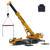 Eyewhale D1350 1/14 Metal RC Hydraulic Mobile Crane Truck Heavy Machine FlySky PL18EV Remote Controller for Indoor Play