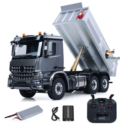 2Speed 3348 Metallchassis 1/14 RTR RC Hydraulikdumper Fernbedienung Kipper Modell KEINE Sperrdifferentialachse Licht Ton Batterie