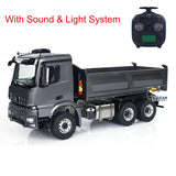 Metall 1/14 Hydraulische RC Dump Lkw 3363 6x6 Fernbedienung Kipper Auto Sound Licht