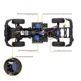 Traction Hobby 1/8 Tank300 RC Off-Road Vehicle Hard Shell 4WD 2WD Electric Remote Control Climbing Car Crawler Axle Lock 2Speed
